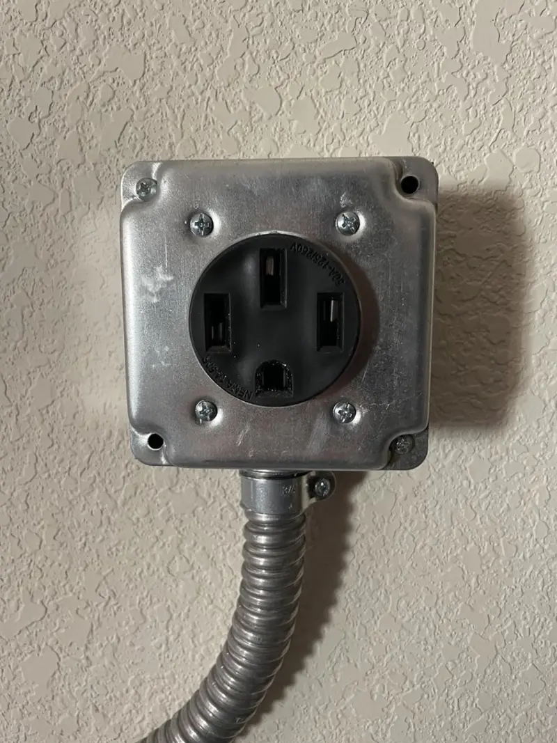 NEMA 14-50 outlet installed for Electrical Panel Upgrade in Roosevelt